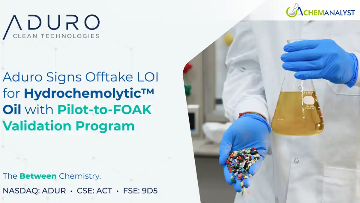 Aduro Secures Offtake LOI for Hydrochemolytic Oil with Pilot-to-FOAK Commercial Validation Plan