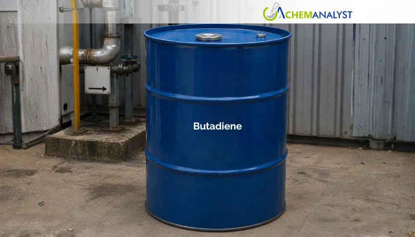 Butadiene CFR USGC Prices Slide 1.36% Amid Comfortable Supply Conditions