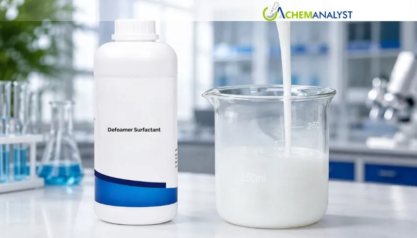 China Defoamer Surfactant Prices Hold Firm in First Half of June on Higher Raw Material Costs