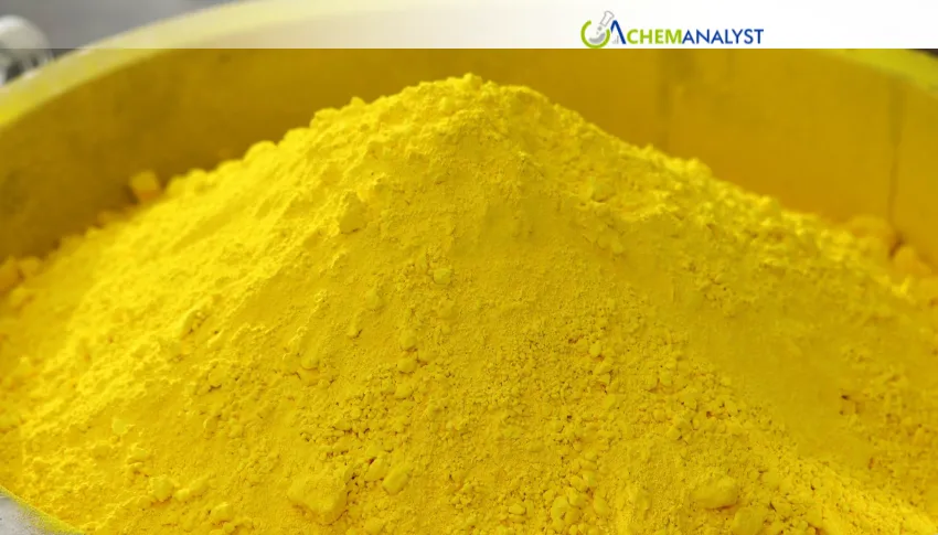 China Yellow Phosphorus Prices Ease as Weak Downstream Demand Weighs on Market