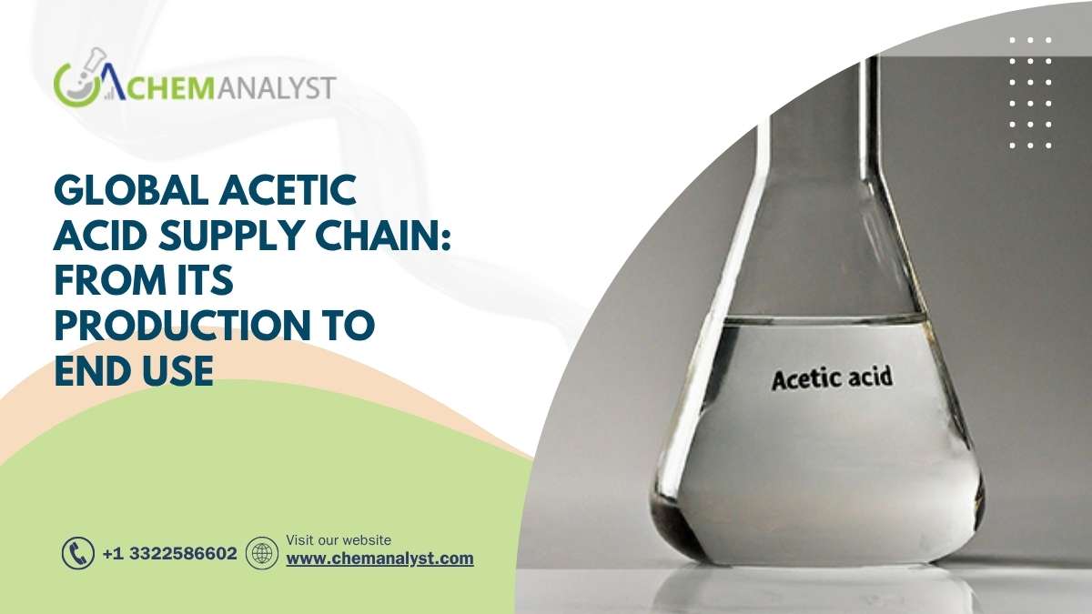 Comprehensive Understanding of Global Acetic Acid Supply Chain: From Its Production to End Use