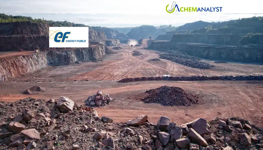 Energy Fuels Expects to Achieve Full-Year Uranium Production Guidance by Mid-Year