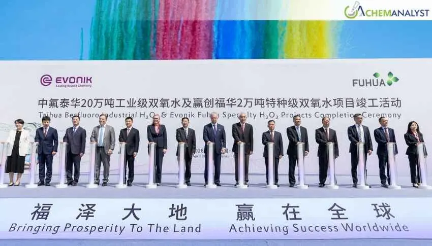 Evonik and Fuhua Finish Building Specialty-Grade Hydrogen Peroxide Plant in Leshan, China