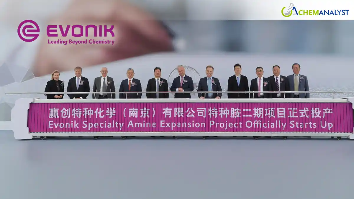 Evonik Launches Expanded Specialty Amine Production Facility in Nanjing