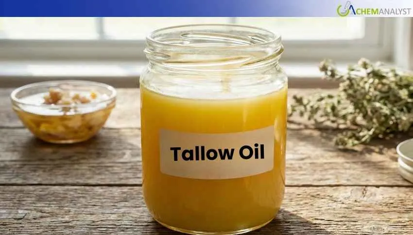 German Tallow Oil Price Continues Incline in January Post 2.8% December Rise
