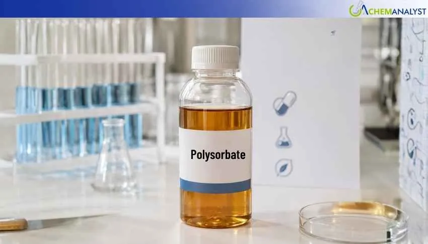 India Polysorbate Prices Jump 21.7% in April 2026 as Availability Decline