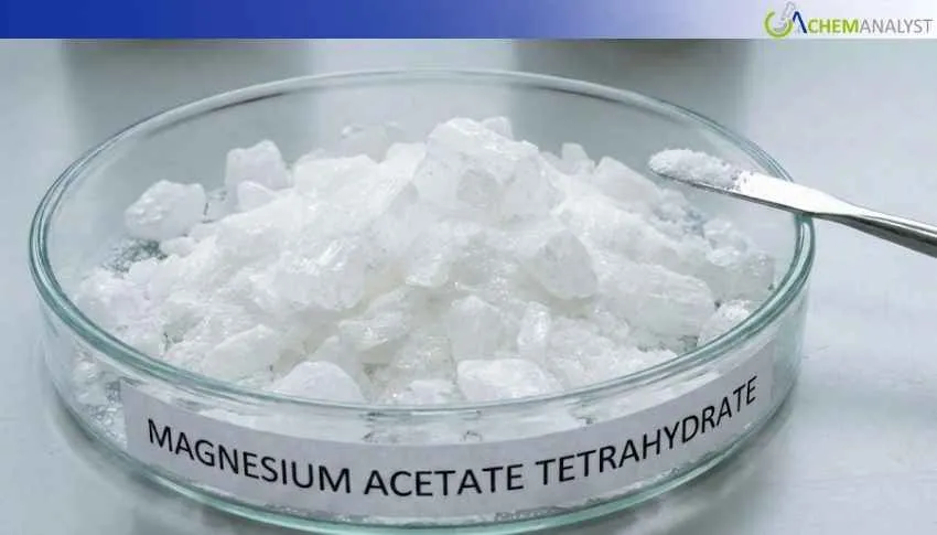 Jan 2026: Magnesium Acetate Tetrahydrate Market Balances in Asia After 9% Increase in Dec-25