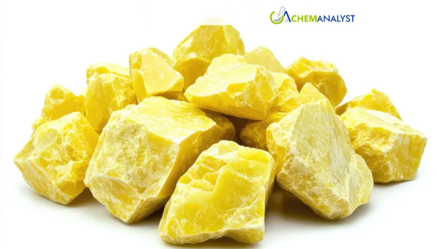 Late July Demand Slowdown Pushes US Sulphur Prices Lower