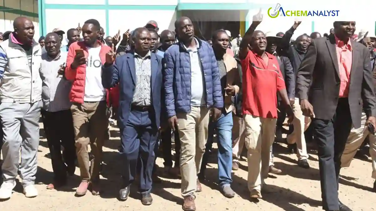 Maize Farmers Protest at NCPB Eldoret Depot Amid Fertiliser Shortage
