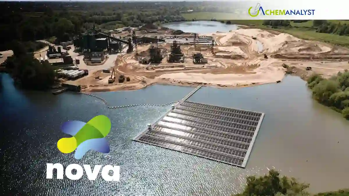 Nova Commissions 400kW Floating Solar Project at UK Silica Sand Quarry, Advancing Renewable Energy Adoption