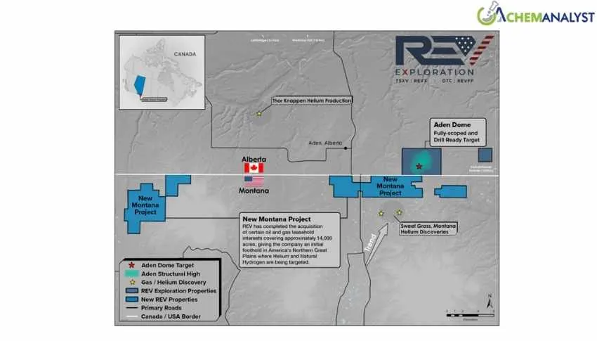 REV Finalizes Purchase of Montana Helium Assets