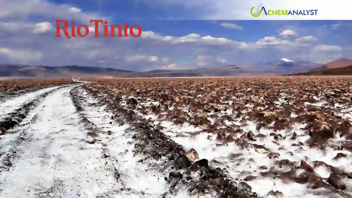 Rio Tinto Identifies Lithium as Its Fastest-Growing Business Segment, Executive Says