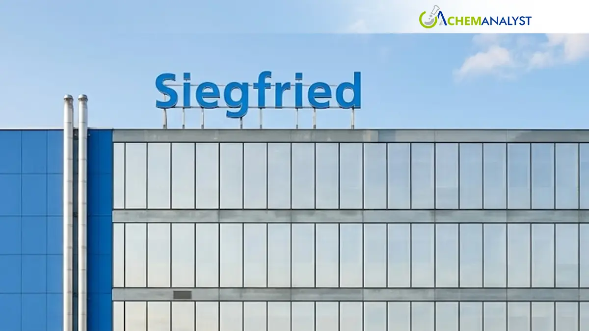Siegfried Expands Global Manufacturing Capacity with New Large-Scale API Facility in Minden