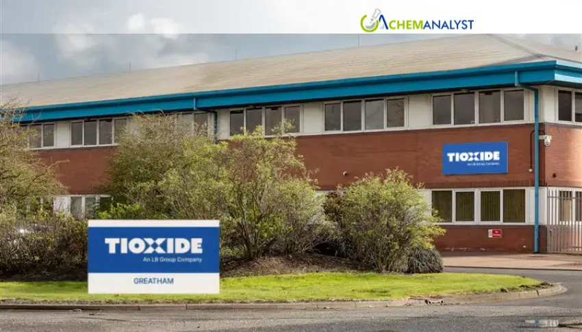 Tioxide Expands Hiring as Greatham TiO2 Plant Nears Production Restart