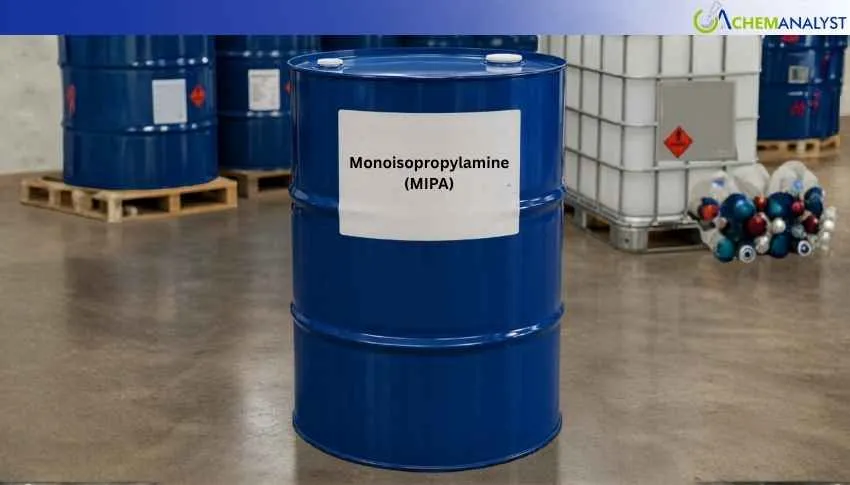 US Monoisopropylamine (MIPA) Prices Rise 5.02% in April 2026 Amid LyondellBasell’s Force Majeure