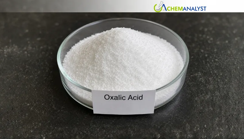 US Oxalic Acid Prices Hold Firm in June 2026 After 12.4% Rise in May