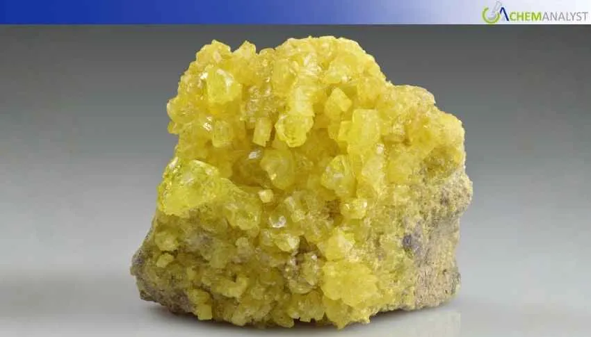 US Sulphur Prices Up 10.24% as Middle East Tensions Disrupt Supply