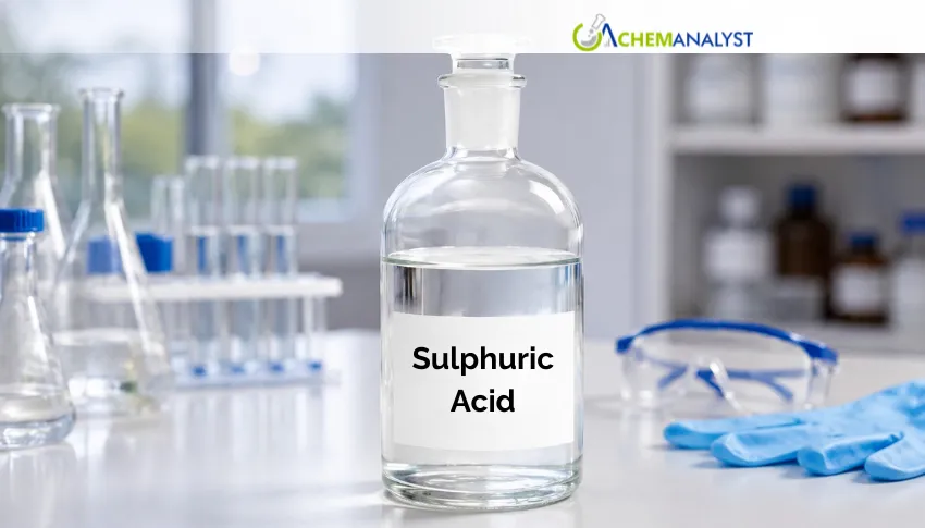 US Sulphuric Acid Market Starts August Stable After 2.66% July Gain