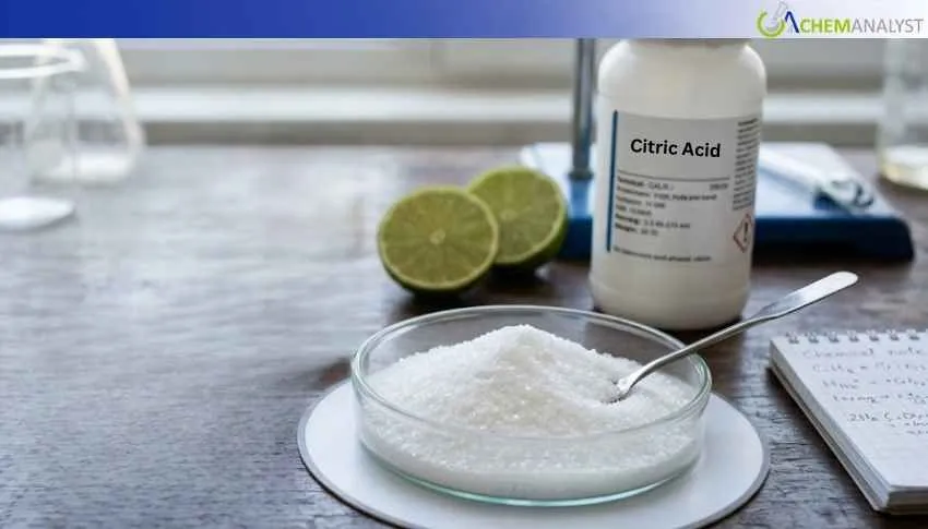 USA Citric Acid Prices Rise 3.74% in early March 2026, here is the reason