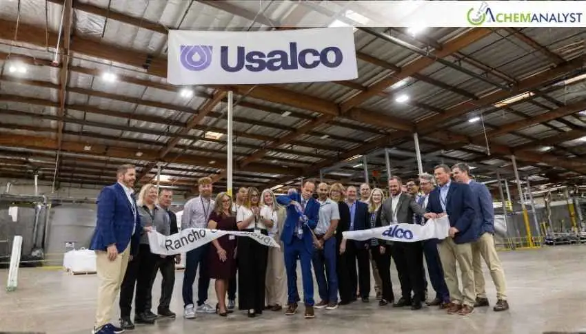 Usalco Launches New Water Treatment Chemicals Plant in Rancho Cucamonga, California