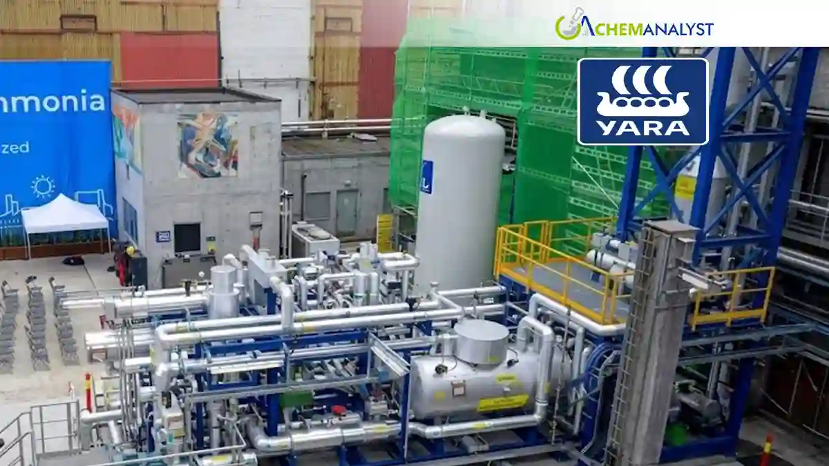 Yara Acquires Texas Ammonia Plant in $1.3 Billion Expansion Move